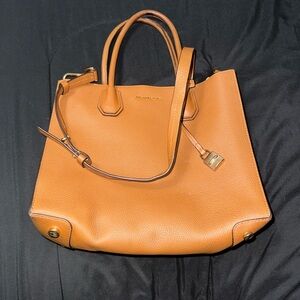 Michael Kors Brown Leather Tote Bag
